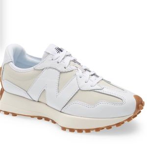 WOMENS SIZE 9.5 NEW BALANCE 327 MUNSELL WHITE
